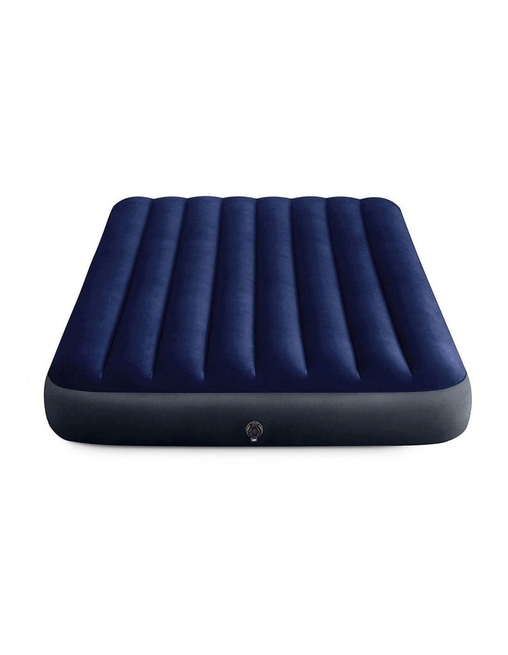 Intex Dura Beam Full Downy Airbed Blue Plush Top With Fiber-Tech Construction image 3