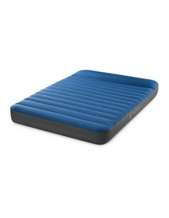 Intex Full Dura-Beam TPU Pillow Mat Airbed Blue With USB150 Pump
