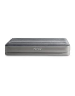 Intex Dura-Beam Prestige Twin Airbed With Built-In USB Pump Fiber-Tech