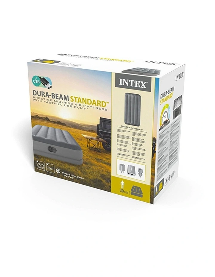 Intex Dura-Beam Prestige Twin Airbed With Built-In USB Pump Fiber-Tech image 7
