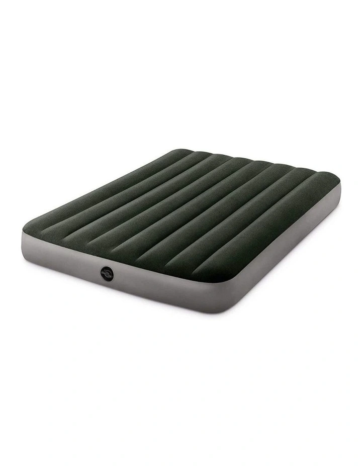 Intex Full Dura-Beam Prestige Inflatable Airbed With Battery Pump image 1