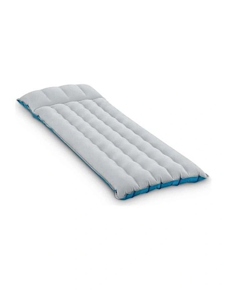 Intex Camping Inflatable Outdoor Sleeping Mat With Wave Beam Construction image 2