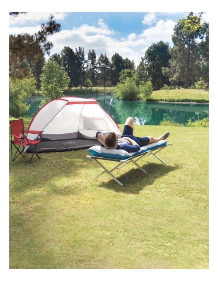 Intex Camping Inflatable Outdoor Sleeping Mat With Wave Beam Construction image 3