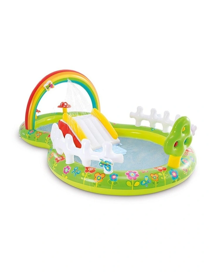 Intex Inflatable My Garden Play Centre Kids Water Slide Pool 2y Colourful image 1
