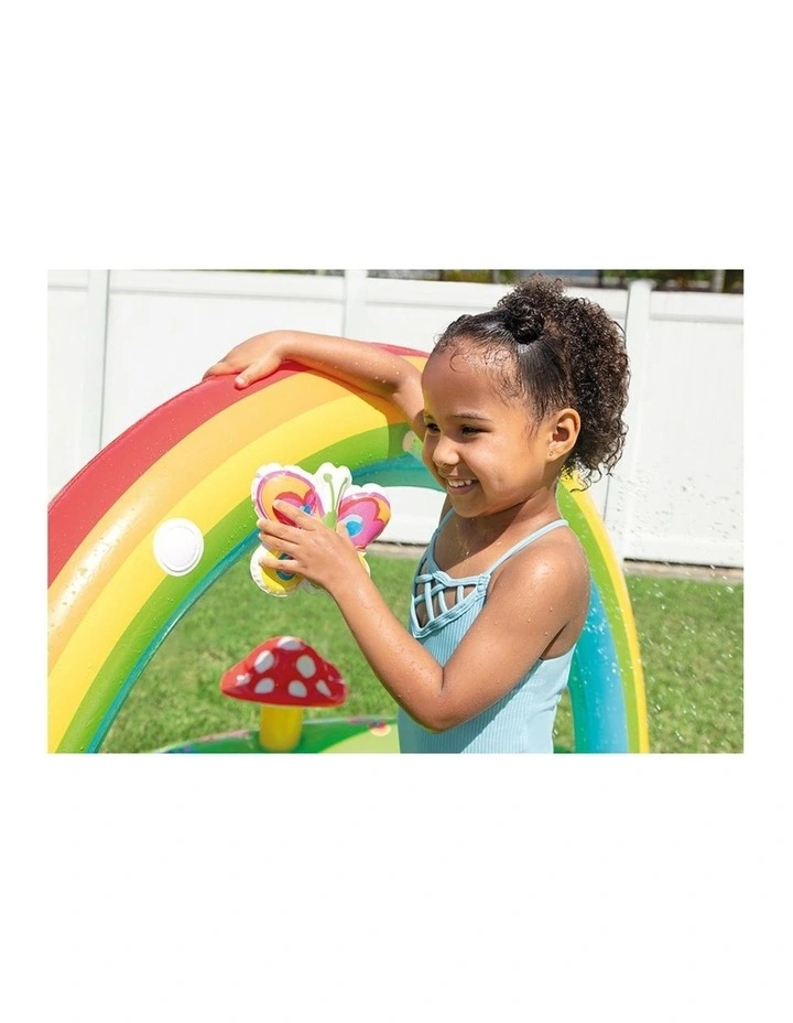 Intex Inflatable My Garden Play Centre Kids Water Slide Pool 2y Colourful image 5
