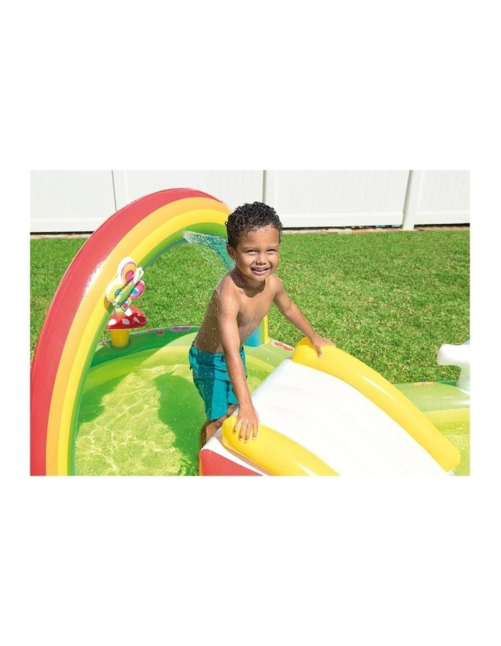 Intex Inflatable My Garden Play Centre Kids Water Slide Pool 2y Colourful image 6