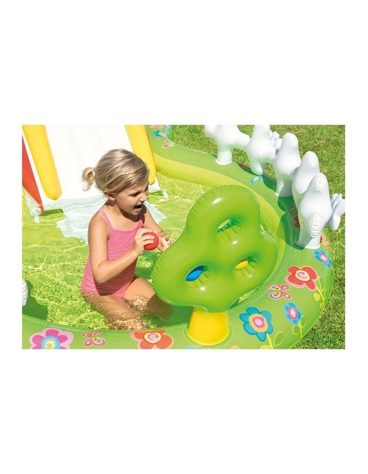 Intex Inflatable My Garden Play Centre Kids Water Slide Pool 2y Colourful image 7