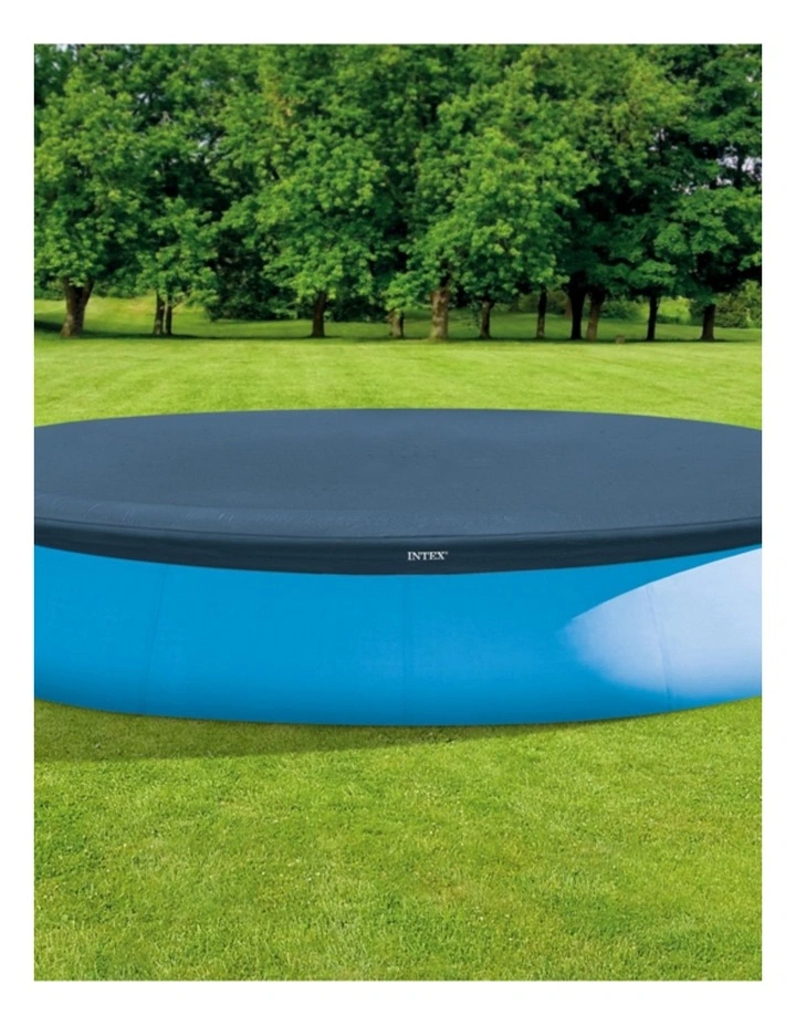 Intex Easy Set Outdoor Pool Cover Round Overhang Blue 3.9mx30cm image 2