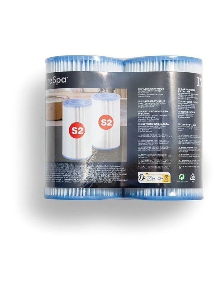6pc Intex Filter Cartridge S2 Spa Replacement Twin Pack Heavy Duty image 2