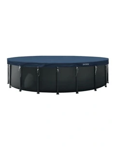Intex Round All-Season Deluxe Pool Cover Blue UV Resistant 610cm Diameter