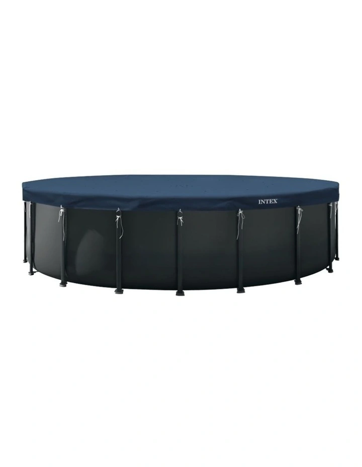 Intex Round All-Season Deluxe Pool Cover Blue UV Resistant 610cm Diameter image 1