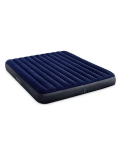 Intex King Dura-Beam Classic Downy Inflatable Airbed With 2-In-1 Valve