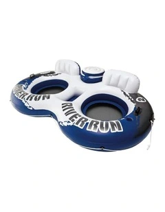 Intex River Run 2 Person Inflatable Outdoor Water Tube Float With Cooler