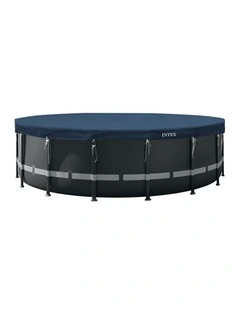 Intex Round All-Season Deluxe Pool Cover Blue UV Resistant 488x20cm