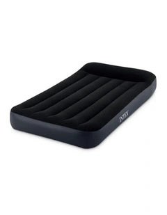 Intex Twin Dura-Beam Classic Pillow Rest Inflatable Airbed Black Velvet