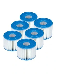 6pc Intex Filter Cartridges S1 Heavy Duty Dacron Paper Pool Filters