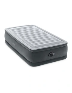 Intex Twin Comfort-Plush Inflatable Airbed With Fiber-Tech And InternalPump