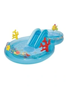 Intex Under The Sea Play Center Kids Inflatable Pool With Slide