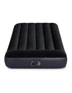 Intex Twin Pillow Rest Classic Inflatable Airbed With Fiber-Tech And Pump
