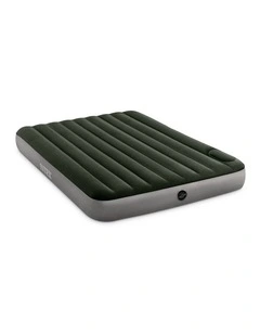 Intex Queen Dura-Beam Downy Inflatable Airbed With Built-In Foot Pump