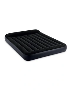 Intex Queen Dura-Beam Classic Pillow Rest Inflatable Airbed Black Velvet