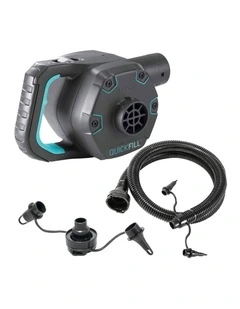 Intex Quickfill AC Pump With 3 Interconnecting Nozzles And Hose Indoor Use