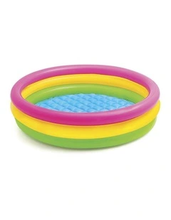 Intex Sunset Inflatable Glow Kiddie Pool 1.47m x 33cm Kids 2y 