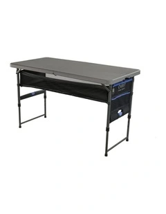 Quest Portable Camp Outdoor Camping Table Grey 122cm