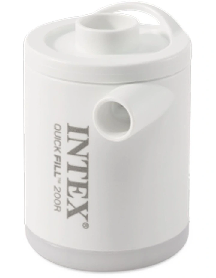 Intex Quickfill USB200R Tiny Air Pump White Rechargeable Battery LED Light image 4