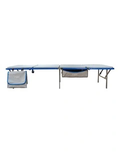 Quest Outdoors Swag Mattress Platform Organiser Kit With Storage Grey Blue