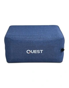 Quest Outdoors Air Foot Stool Inflatable Water-Resistant Drawstring Bag Navy