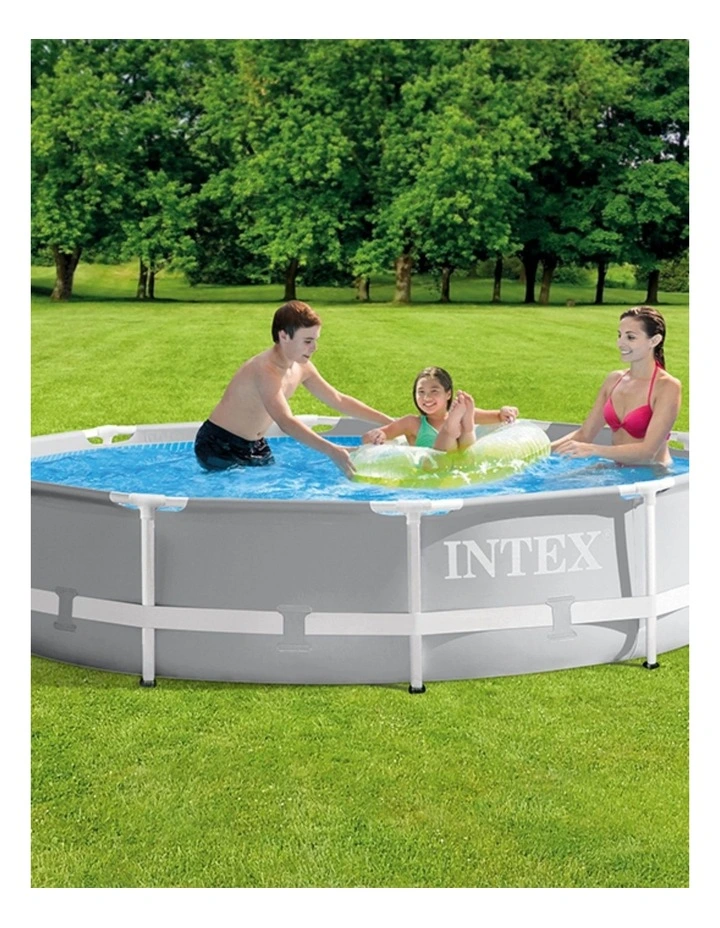 Intex Prism Frame Premium Above Ground Pool 3.05m Grey With Filter Pump image 3