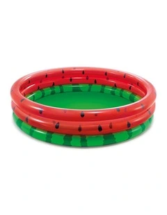 Intex Watermelon Inflatable Swimming Pool Kids 2  Durable Vinyl 3 Rings