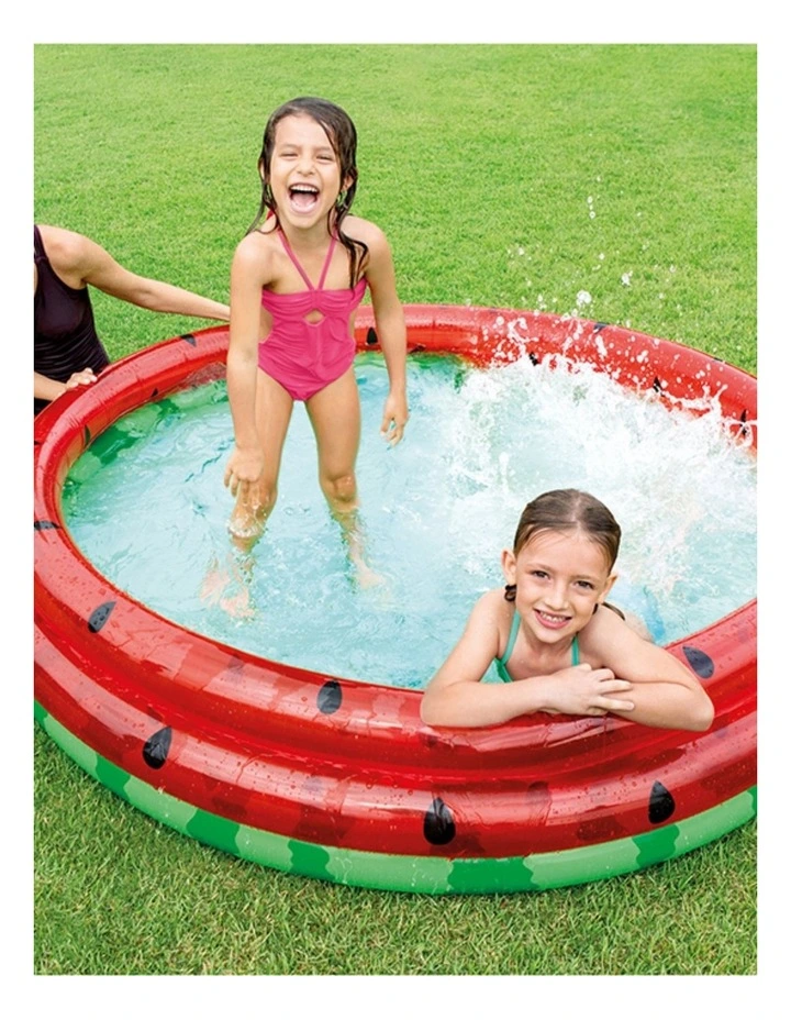 Intex Watermelon Inflatable Swimming Pool Kids 2 Durable Vinyl 3 Rings image 2