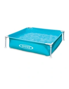 Intex Mini Frame Pool Blue Foam Padded Beams Galvanized Steel 2y 
