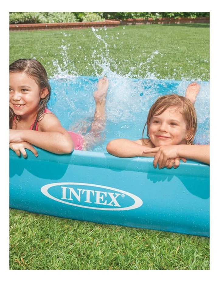 Intex Mini Frame Pool Blue Foam Padded Beams Galvanized Steel 2y image 2