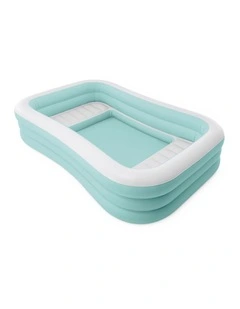 Intex Swim Center Family Lounge Inflatable Pool Cyan PVC Kids 6y 