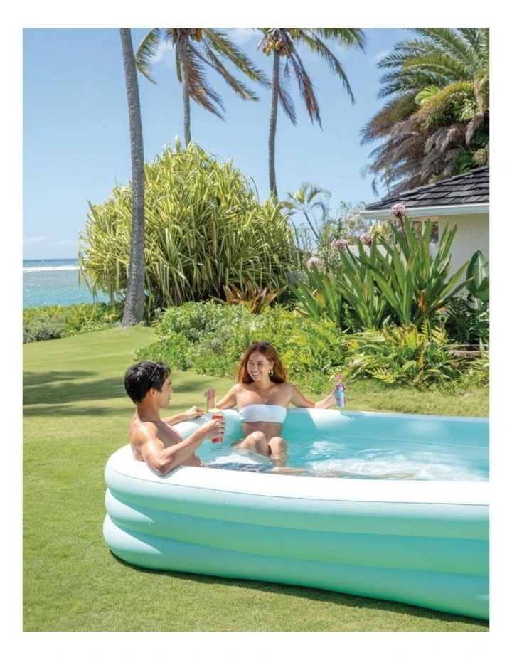 Intex Swim Center Family Lounge Inflatable Pool Cyan PVC Kids 6y image 6