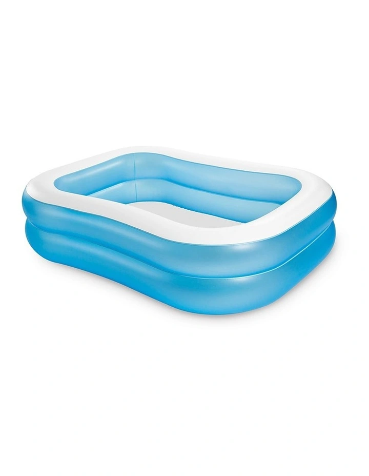 Intex Swim Center Inflatable Family Swimming Pool Blue image 1