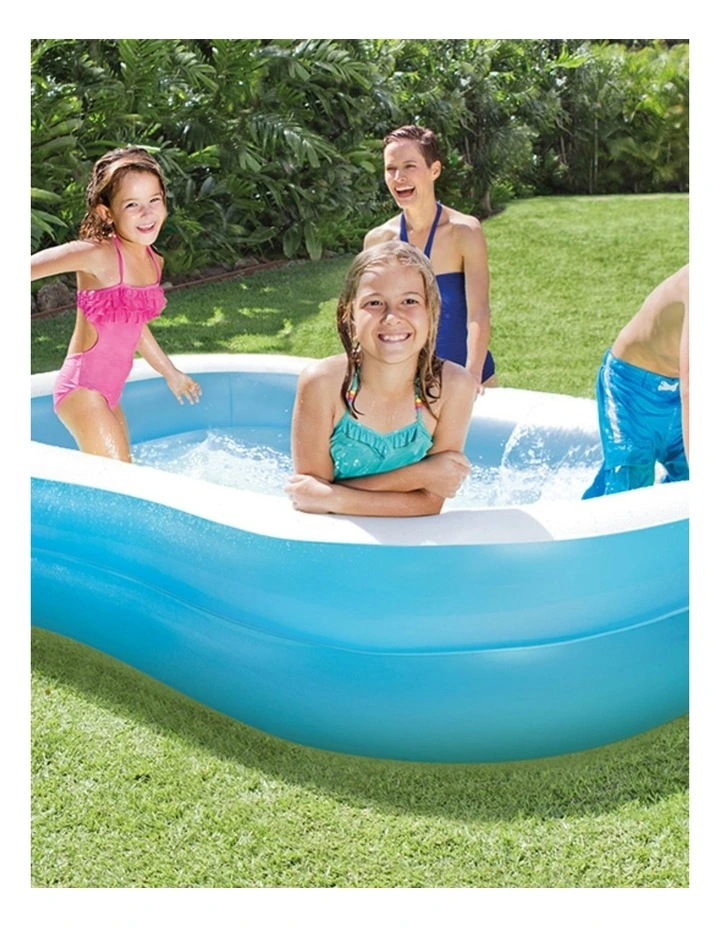 Intex Swim Center Inflatable Family Swimming Pool Blue image 3