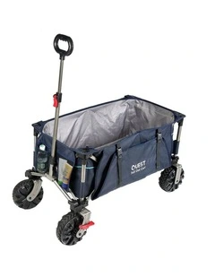 Quest Outdoors Grab N Tow Cart Wagon All-Terrain Folding 100kg Capacity