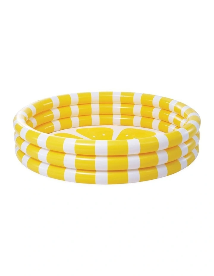 Intex Zesty Lemon Kids Inflatable Swimming Pool Refreshing Summer Design image 1