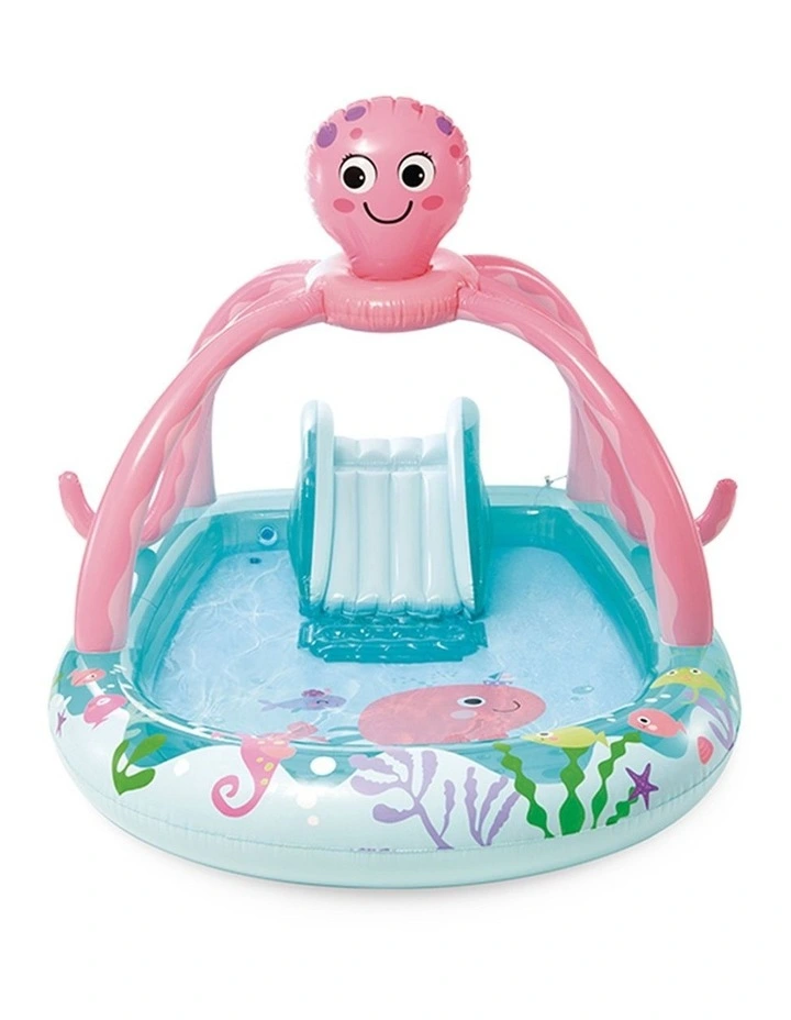 Intex Friendly Octopus Kids Inflatable Pool Play Center With Rings image 2