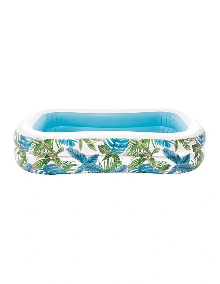 Intex Tropical Swim Center Inflatable Family Pool With Flora Pattern image 3