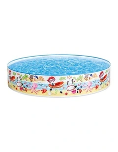 Intex Fun At The Beach Snapset Inflatable Kids Swimming Pool