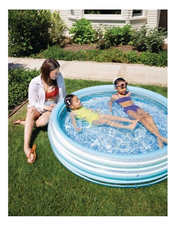 Intex Blue Bliss Inflatable Kids Splash Pool 2  Transparent Tubes image 7