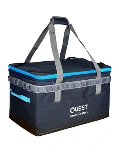 Quest Outdoors Great Crate Collapsible Camping Storage Expandable Large 63-82L