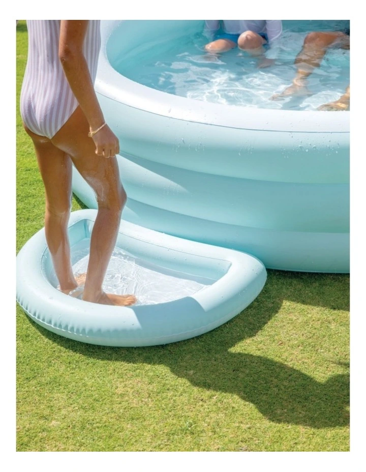 Intex Swim Center Canopy Lounge Inflatable Pool Cyan With UPF 50 Shade Kids 3y image 5