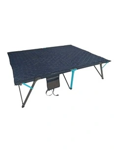 Quest Outdoors Steel Frame Fast Bed XC Queen Camp Stretcher Blue