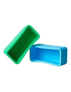 Biggie Benties Blue   Green silicone lunchbox